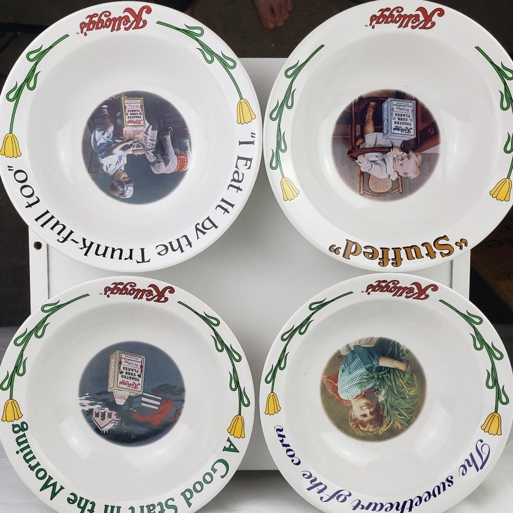 Kellogg's Series of 4 1996 Cereal Bowls